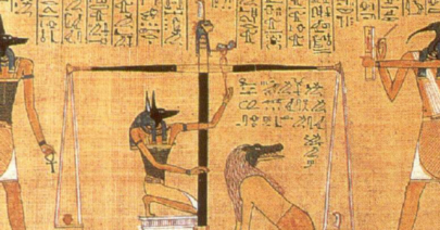 The-weighing-of-the-heart-against-the-feather-of-truth-This-papyrus-was-found-in-the